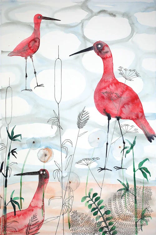 Ibises by Nynke Kuipers wall art