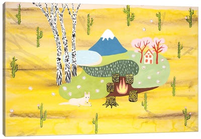 Inner Landscape Canvas Art Print - Desert Art