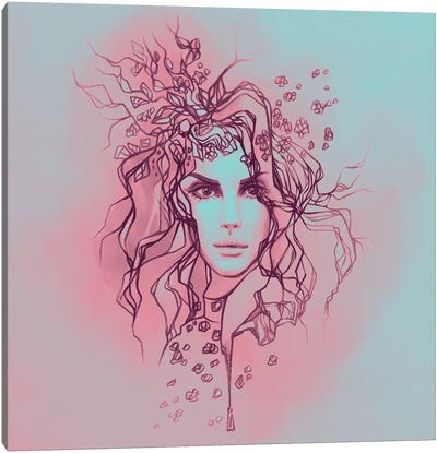Lana Del Rey Duochrome Canvas Art Print - Kasionatta