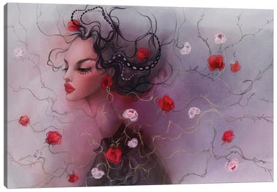 Weave Of Flower Canvas Art Print - Kasionatta