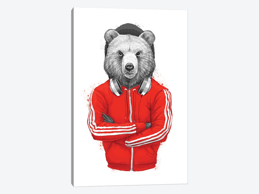 Bear Coach by Nikita Korenkov 1-piece Art Print
