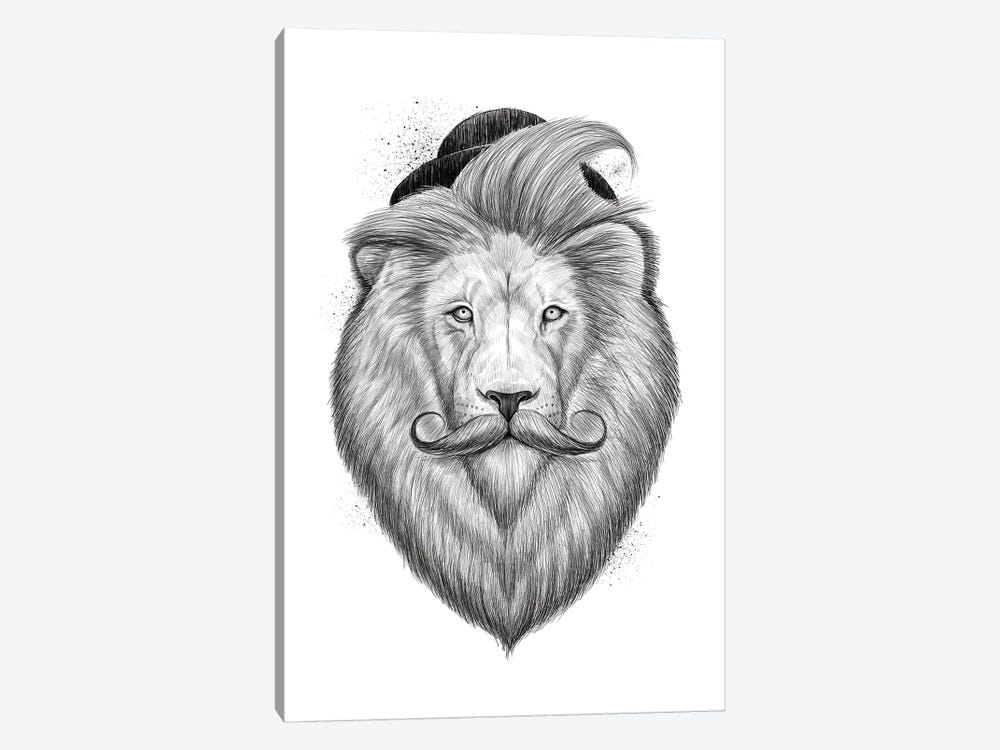 Bearded Lion by Nikita Korenkov 1-piece Canvas Artwork