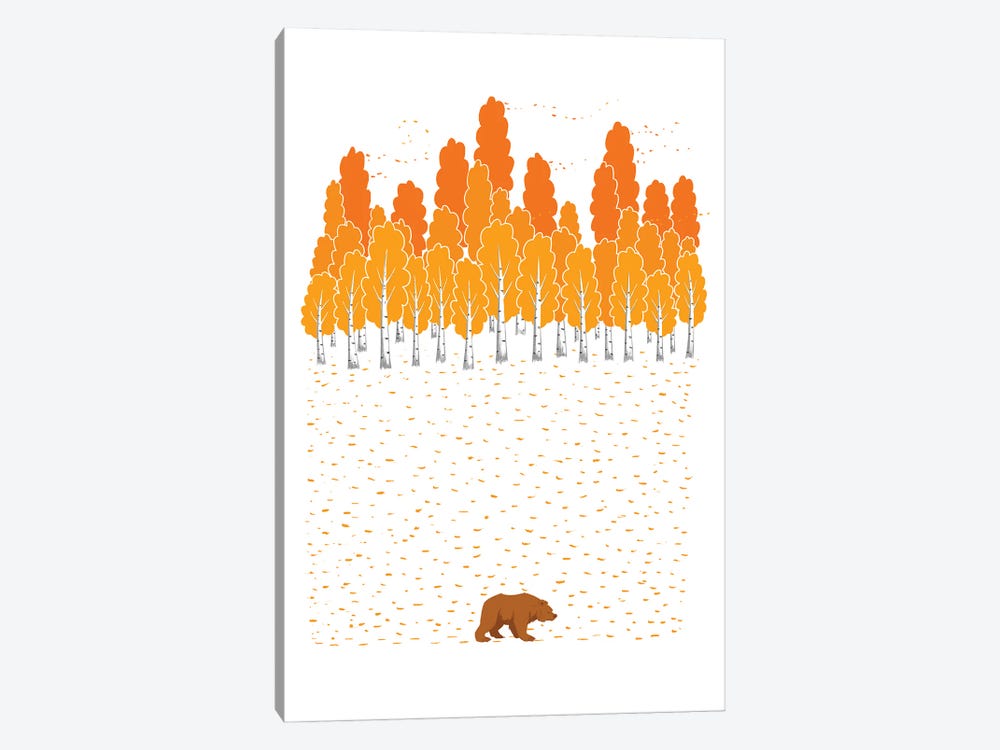 Birch And Bear by Nikita Korenkov 1-piece Art Print