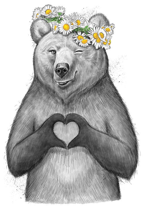 Girl Bear With Heart