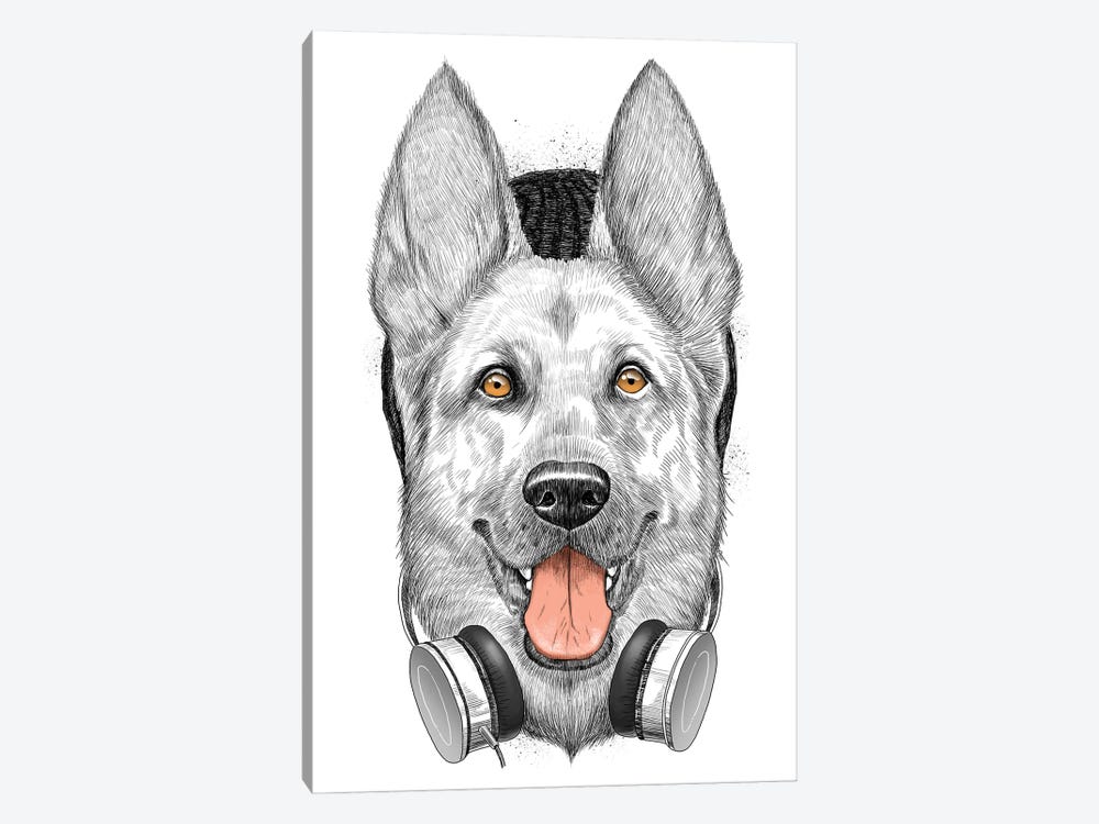 German Shepherd Dog by Nikita Korenkov 1-piece Canvas Print
