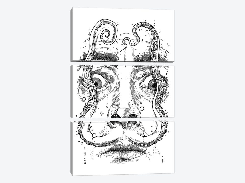 Octopus Dali by Nikita Korenkov 3-piece Canvas Print