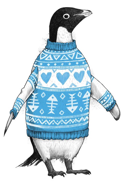 Penguin In A Sweater