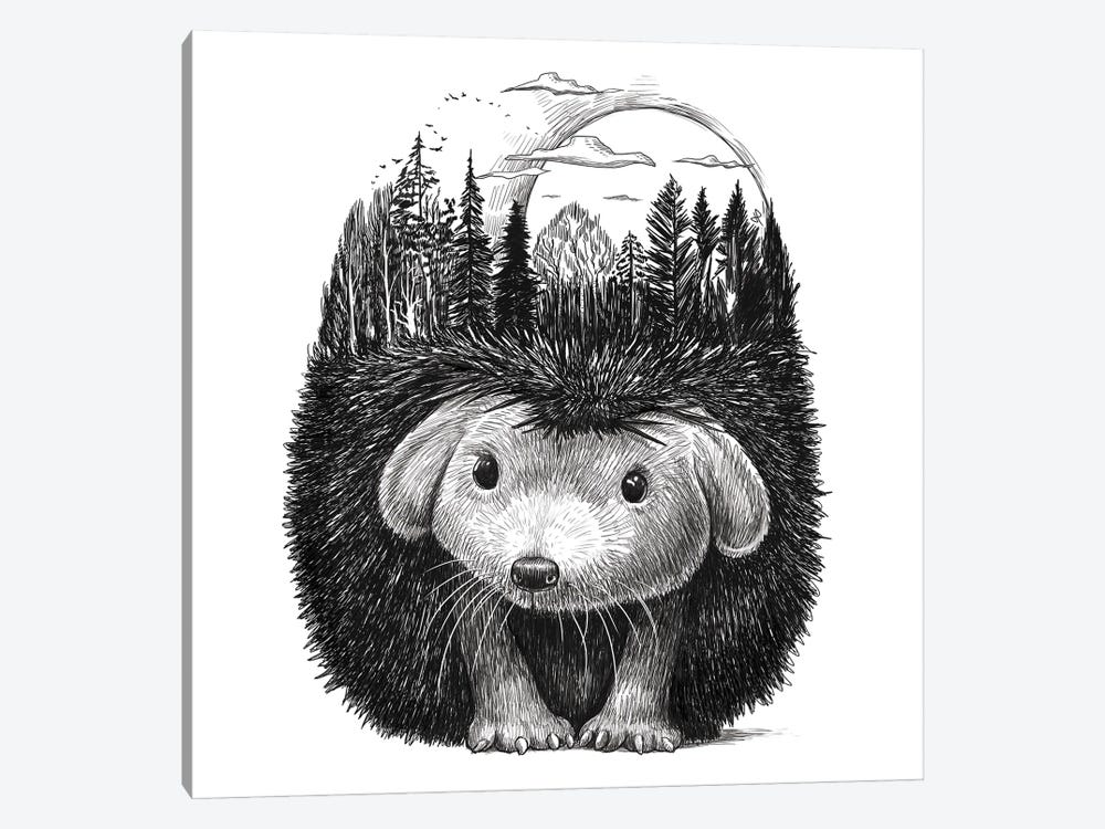 Forest In The Hedgehog by Nikita Korenkov 1-piece Canvas Print