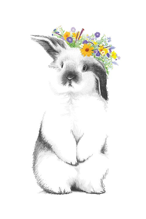 Rabbit With Wreath