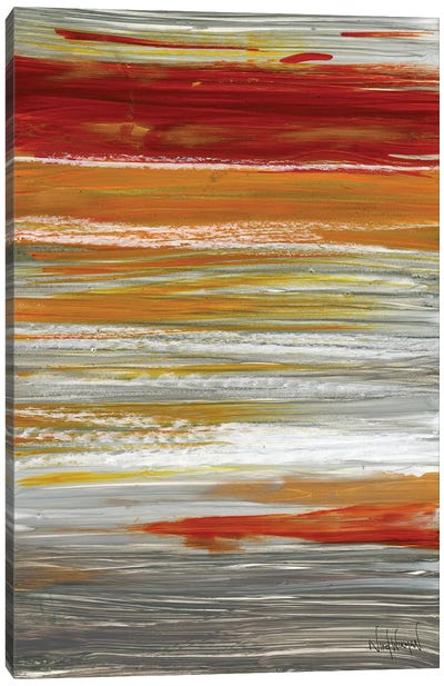 Autumn Stripes Canvas Art Print - Nikol Wikman