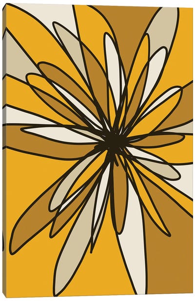 Yellow Flower I Canvas Art Print - Nikol Wikman