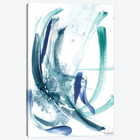 Blue Abstract VIII Canvas Print #NKW90} by Nikol Wikman Canvas Art Print