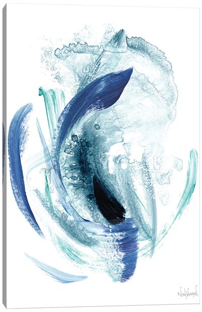 Blue Abstract VIII Canvas Art Print - Nikol Wikman