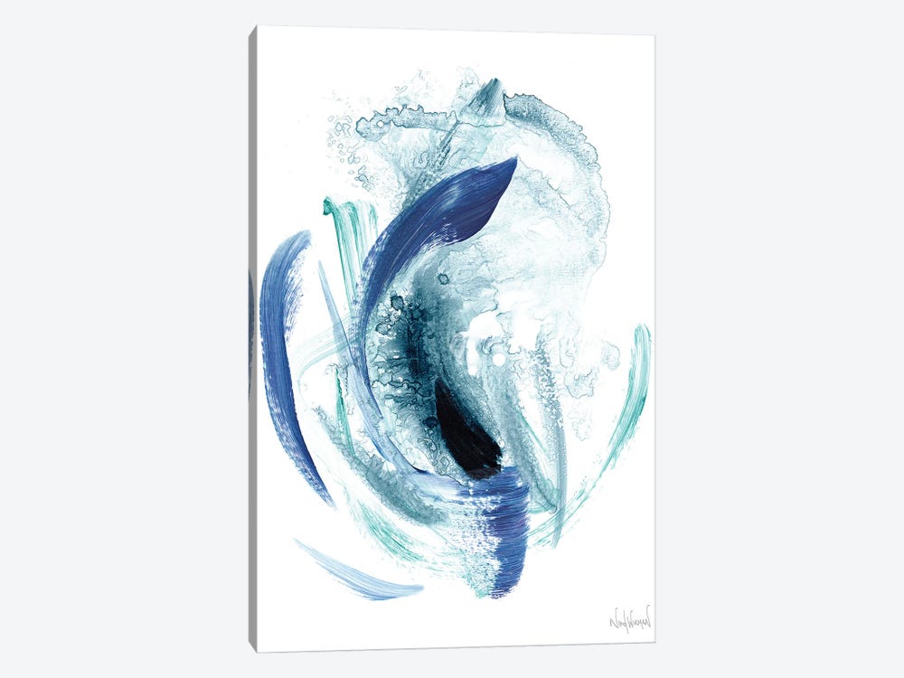 Blue Abstract VIII by Nikol Wikman 1-piece Canvas Art
