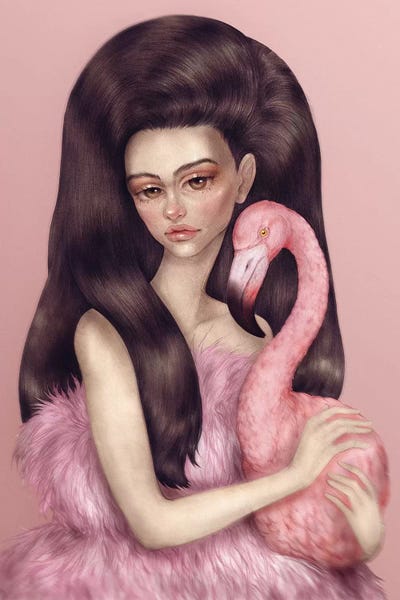 Nicolas Roa: Flamingo Girl by Nicolas Roa
