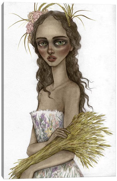 Lady Harvest Canvas Art Print - Skinny Nicky