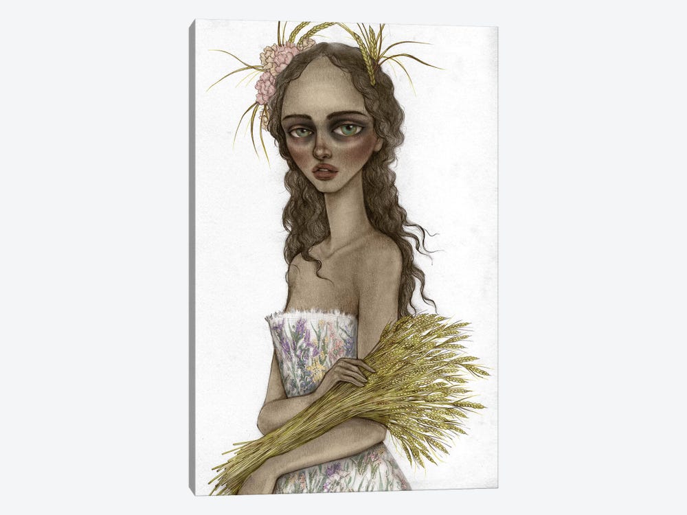 Lady Harvest by Skinny Nicky 1-piece Canvas Art Print