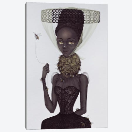 Lady Of The Hive Canvas Print #NKY20} by Skinny Nicky Canvas Art