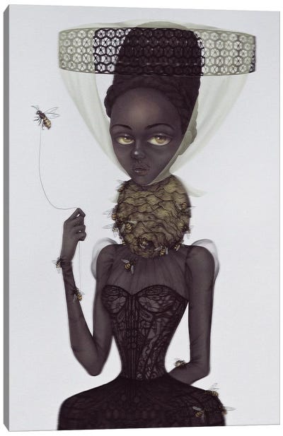 Lady Of The Hive Canvas Art Print - Skinny Nicky