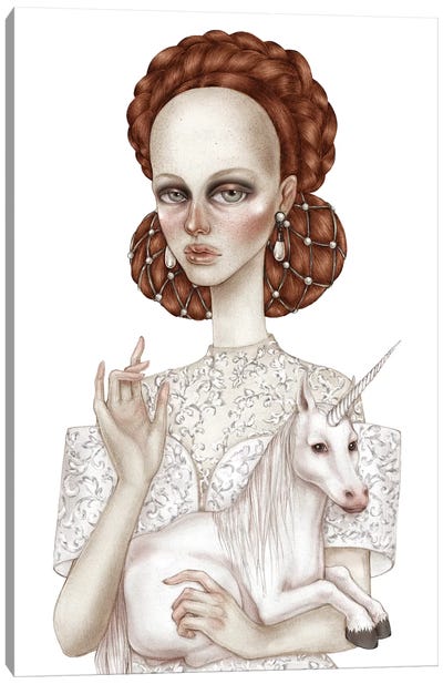 Purity Canvas Art Print - Friendly Mythical Creatures