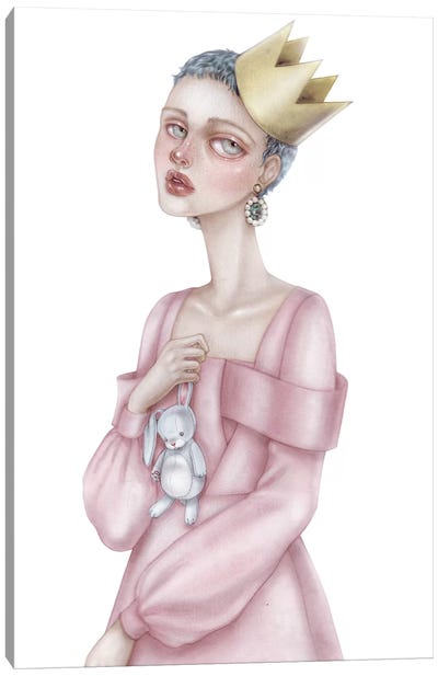 The Little Princess II Canvas Art Print - Pink Art