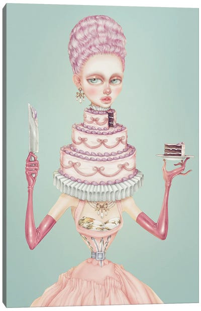 Cake Canvas Art Print - Skinny Nicky