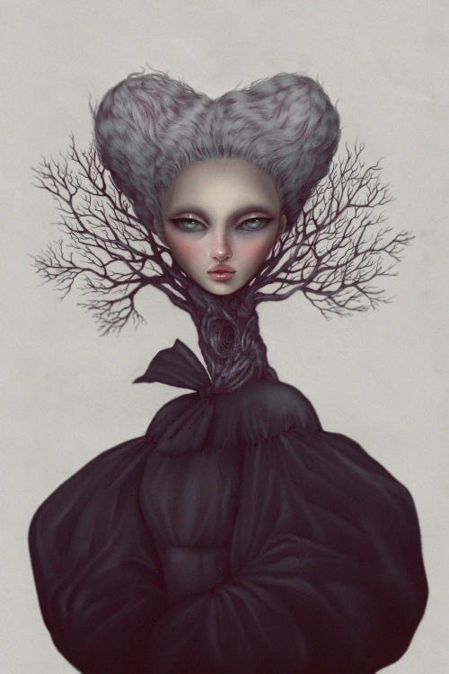 The Girl In The Tree by Nicolas Roa wall art