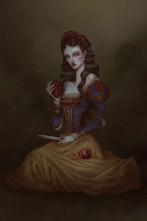 Dark Snow White by Nicolas Roa wall art