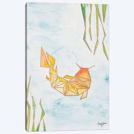 Origami Koi Canvas Print #NLA10} by Nola James Canvas Art