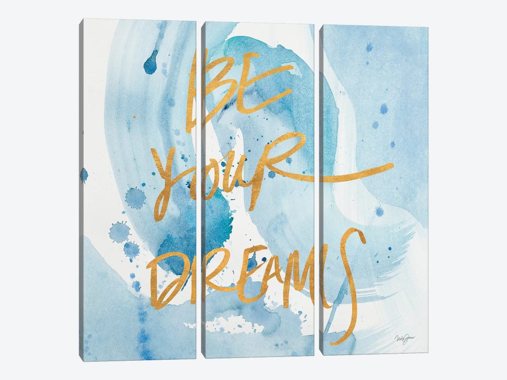 Be Yourself Dreams by Nola James 3-piece Canvas Print
