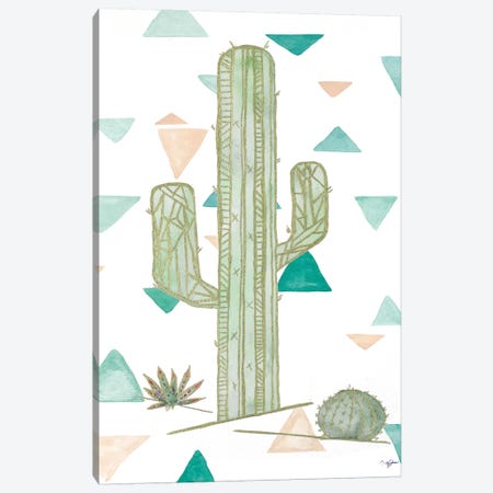Desert Cactus Canvas Print #NLA21} by Nola James Art Print