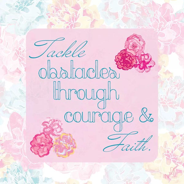 Nola James: Faith and Love Floral I by Nola James