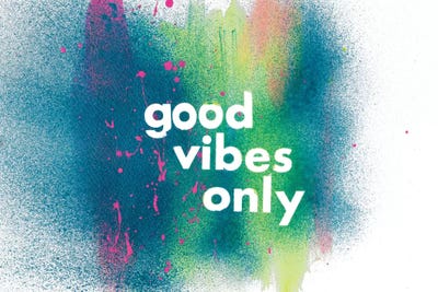 Good Vibes Only by Nola James multi panel art