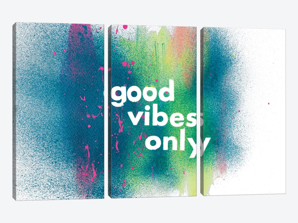 Good Vibes Only by Nola James 3-piece Canvas Art