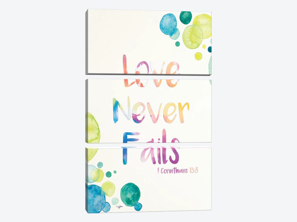 Love Never Fails by Nola James 3-piece Canvas Artwork