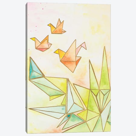 Origami Cranes Canvas Print #NLA9} by Nola James Canvas Art Print