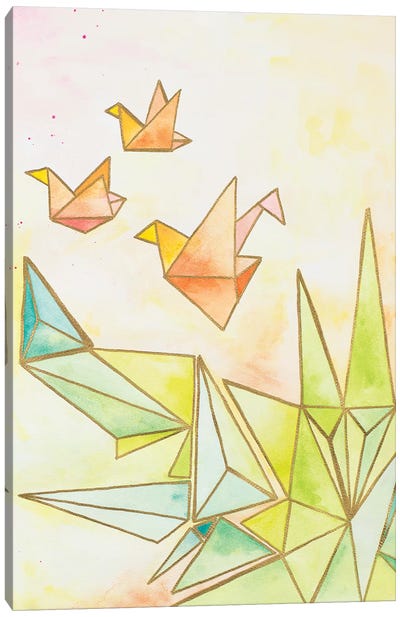 Origami Cranes Canvas Art Print