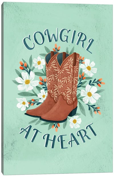 Cowgirl at Heart Canvas Art Print
