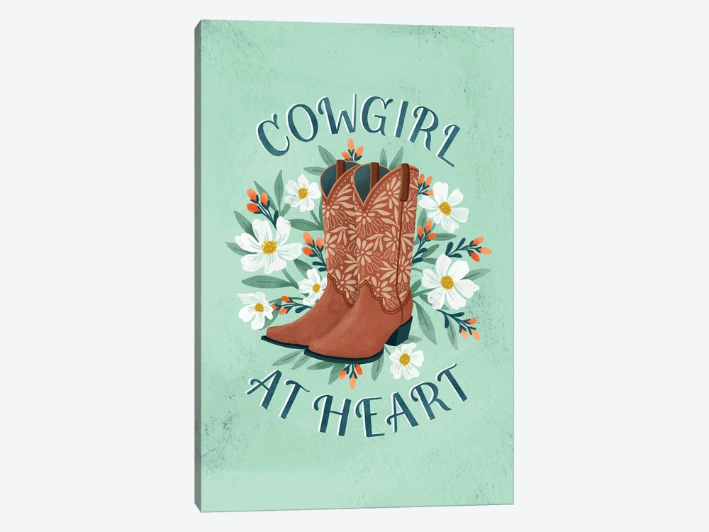 Cowgirl at Heart by Natalie Adams 1-piece Canvas Art
