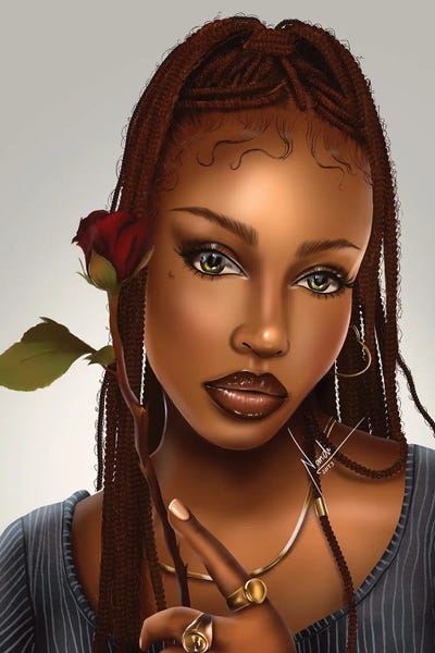 Large Art for Bedroom - Canvas Prints: Rnb by Nandi L. Fernandez