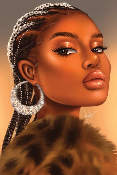 Amali by Nandi L. Fernandez framed canvas print