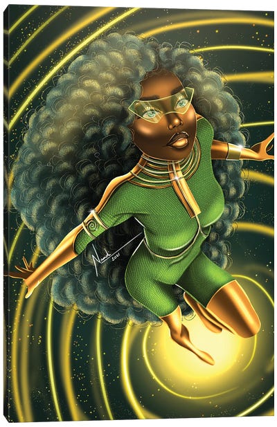 Superhero Canvas Art Print - Afrofuturism