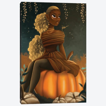 Pumpkin Patch Canvas Print #NLF35} by Nandi L. Fernandez Canvas Artwork