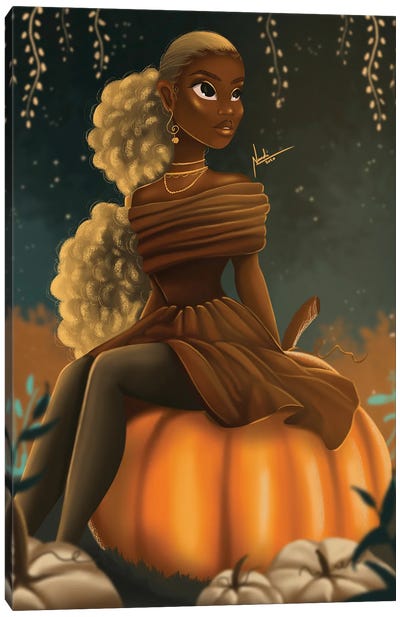 Pumpkin Patch Canvas Art Print - Nandi L. Fernandez
