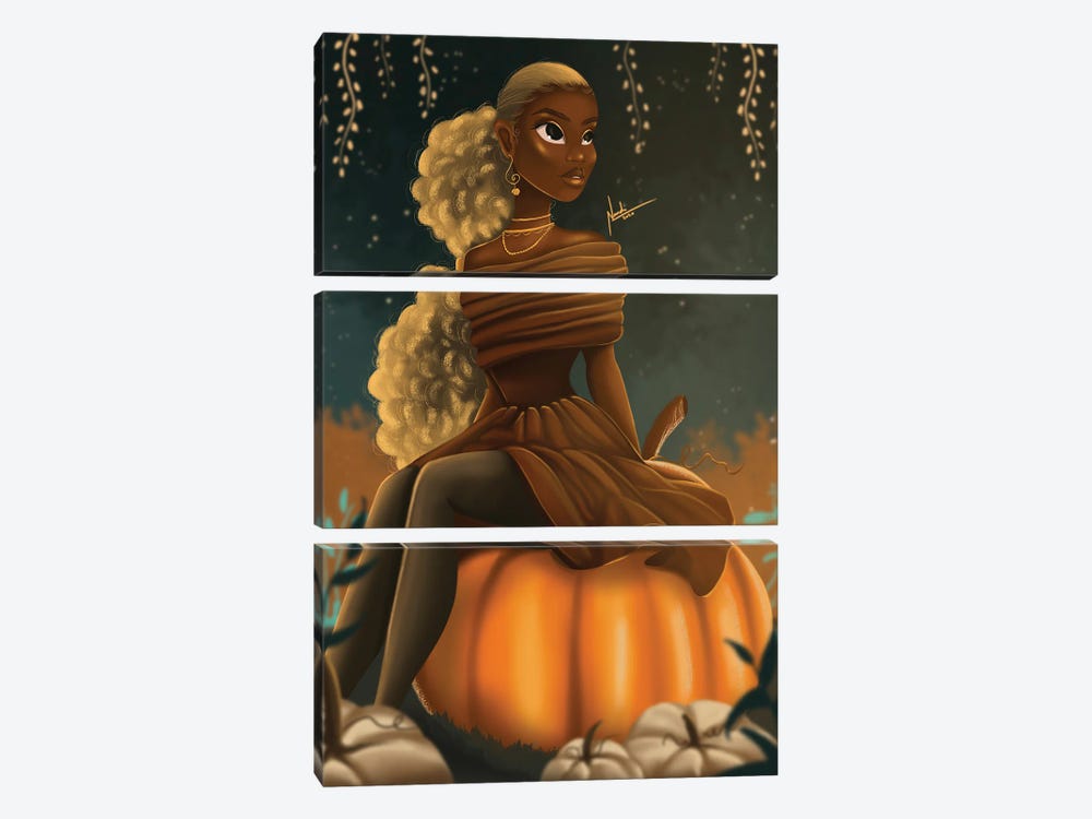 Pumpkin Patch by Nandi L. Fernandez 3-piece Canvas Art