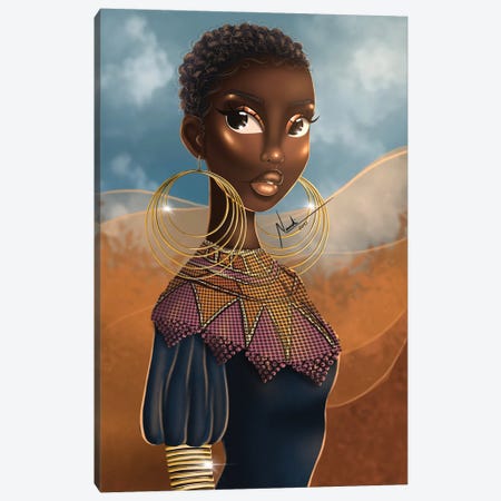 Sahara Princess Canvas Print #NLF37} by Nandi L. Fernandez Canvas Art