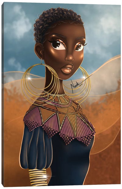 Sahara Princess Canvas Art Print - Princes & Princesses