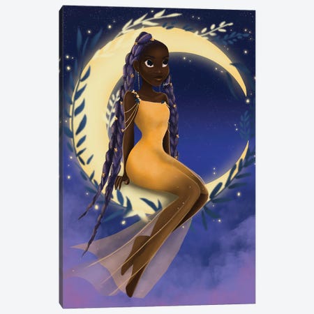 Moonlight Canvas Print #NLF40} by Nandi L. Fernandez Canvas Wall Art