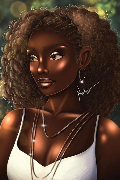 Leila by Nandi L. Fernandez framed canvas print