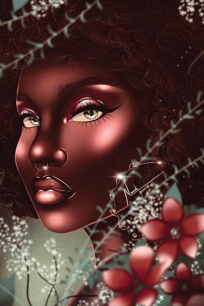 Aina by Nandi L. Fernandez framed canvas print